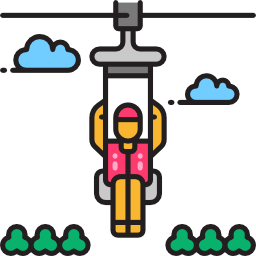 Zip line icon