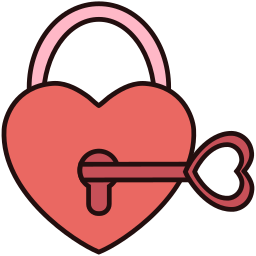 Love lock icon