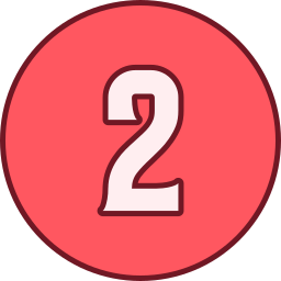 número 2 icono