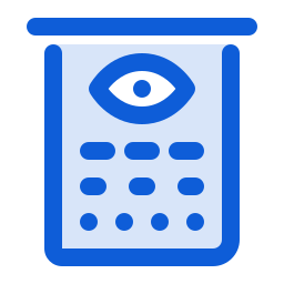 tabla de vision ocular icono