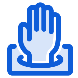 Medical glove icon