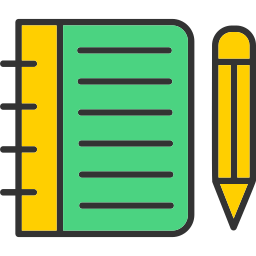 carnet de croquis Icône