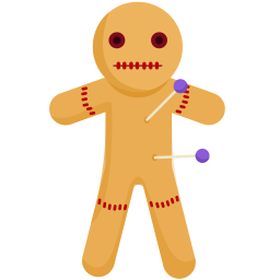 Voodoo doll icon