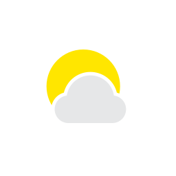 parzialmente nuvoloso icona