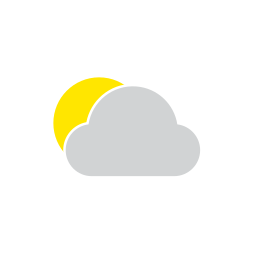 部分的に雲 icon