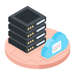 servidor de computación en la nube icono