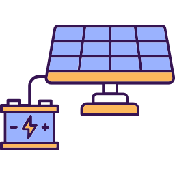 bateria solar Ícone