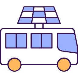 voiture solaire Icône