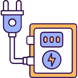 medidor de electricidad icono