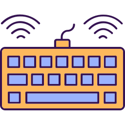 Wireless keyboard icon icon