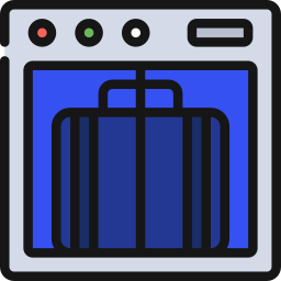 Baggage scanner icon