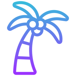 Coconut tree icon