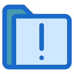 Warning barrier icon