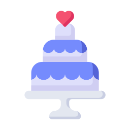 pastel de boda icono