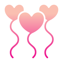 Heart ballon icon