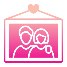 Couple photo icon