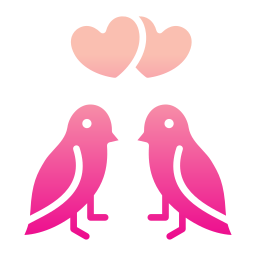 oiseau d'amour Icône