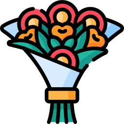 Flower bouquet icon