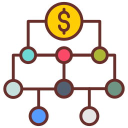 plan financier Icône