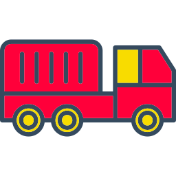 camion porte-conteneur Icône