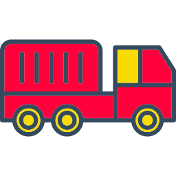 Container truck icon