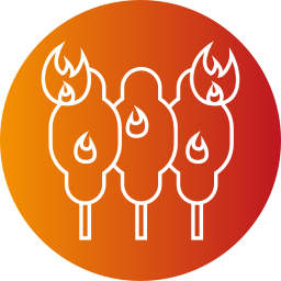 Forest fire icon