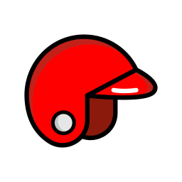Baseball helmet icon