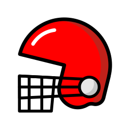 casco de fútbol icono