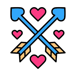 Arrow and heart icon