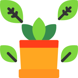 roślina na biurko ikona