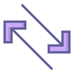 diagonale icona
