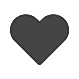 czarne serce ikona