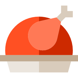 Roast chicken icon