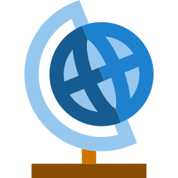 Earth globe icon