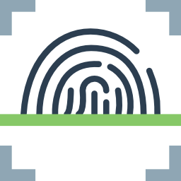 fingerabdruck scannen icon