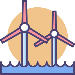 Wind power icon