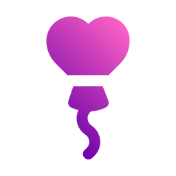 Heart ballon icon