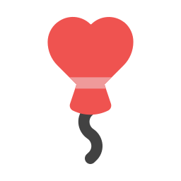 Heart ballon icon