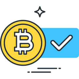 bitcoin accettato icona