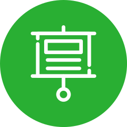 pantalla de proyección icono