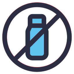 No plastic bottle icon