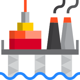 plataforma petrolera icono