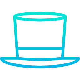 Top hat icon