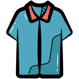 Shirt neck collar icon