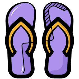 Summer footwear icon