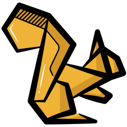 Origami animal icon