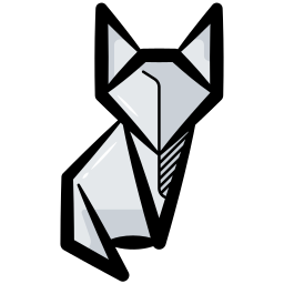 Origami art icon
