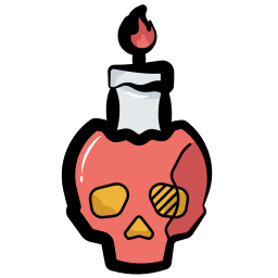 Candle skull icon