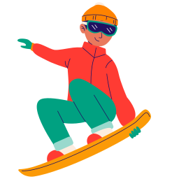 prancha de snowboard Ícone