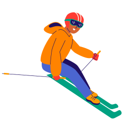 sci alpino icona